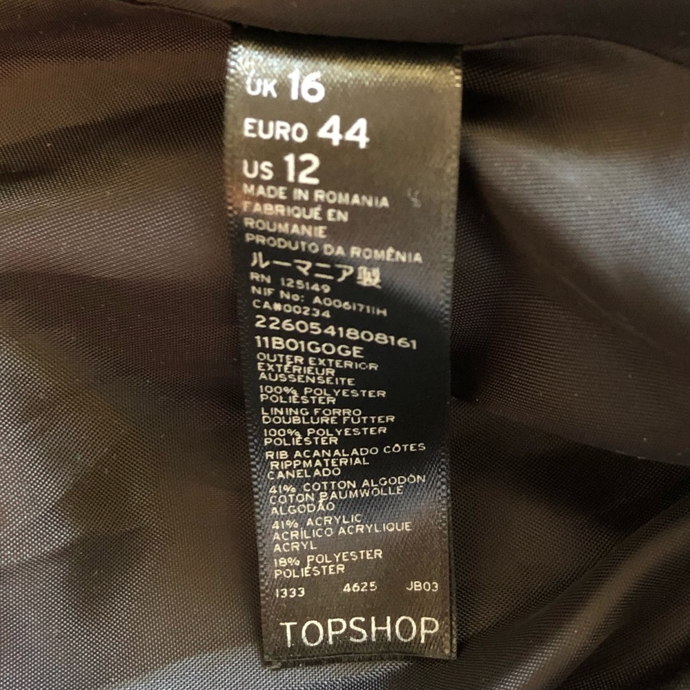 Topshop Multi-Colored Polyester Bomber Jacket - image 5